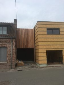 Evidence Bois 🌳 Extension Bois Pévèle bardage ajouré red cedar ossature bois nord